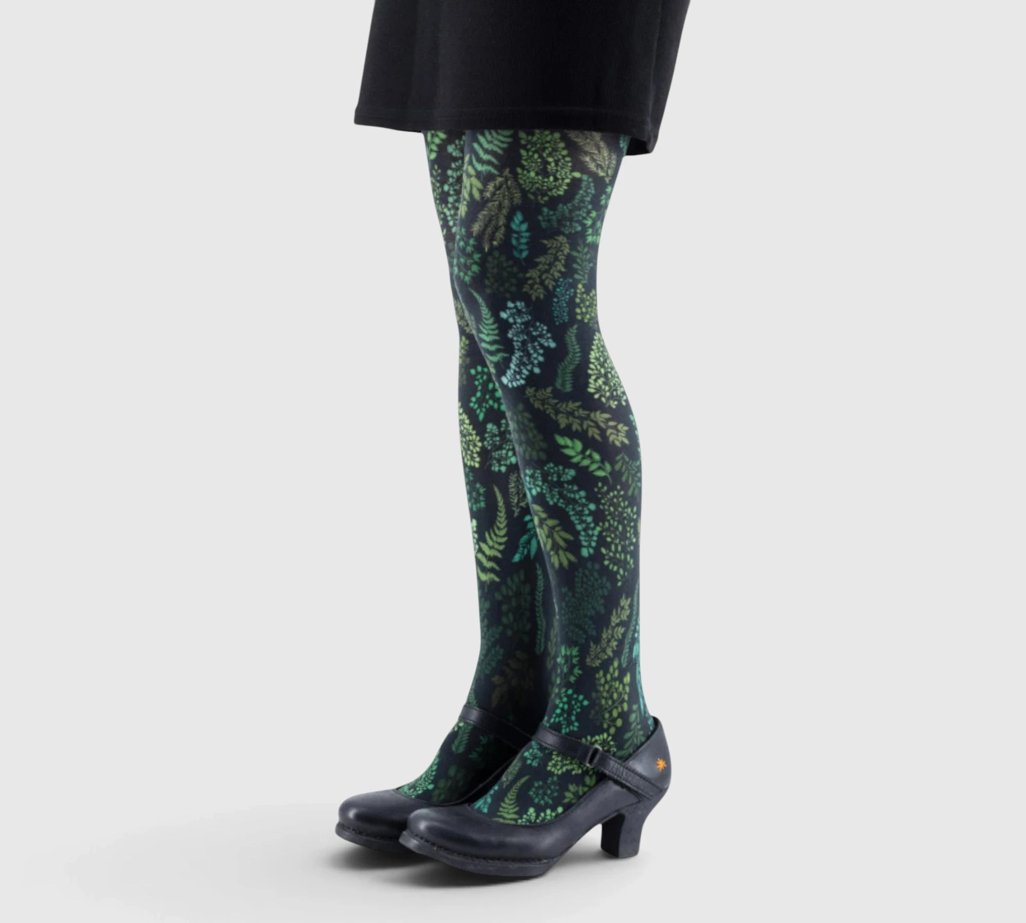 Collants imprimés végétaux – élégance audacieuse