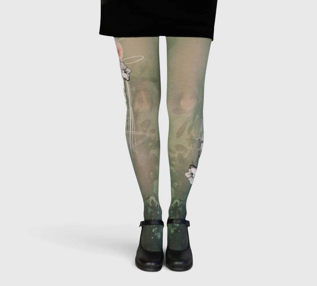 Collants orginaux femme fleuris