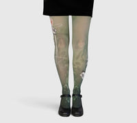 Collants orginaux femme fleuris