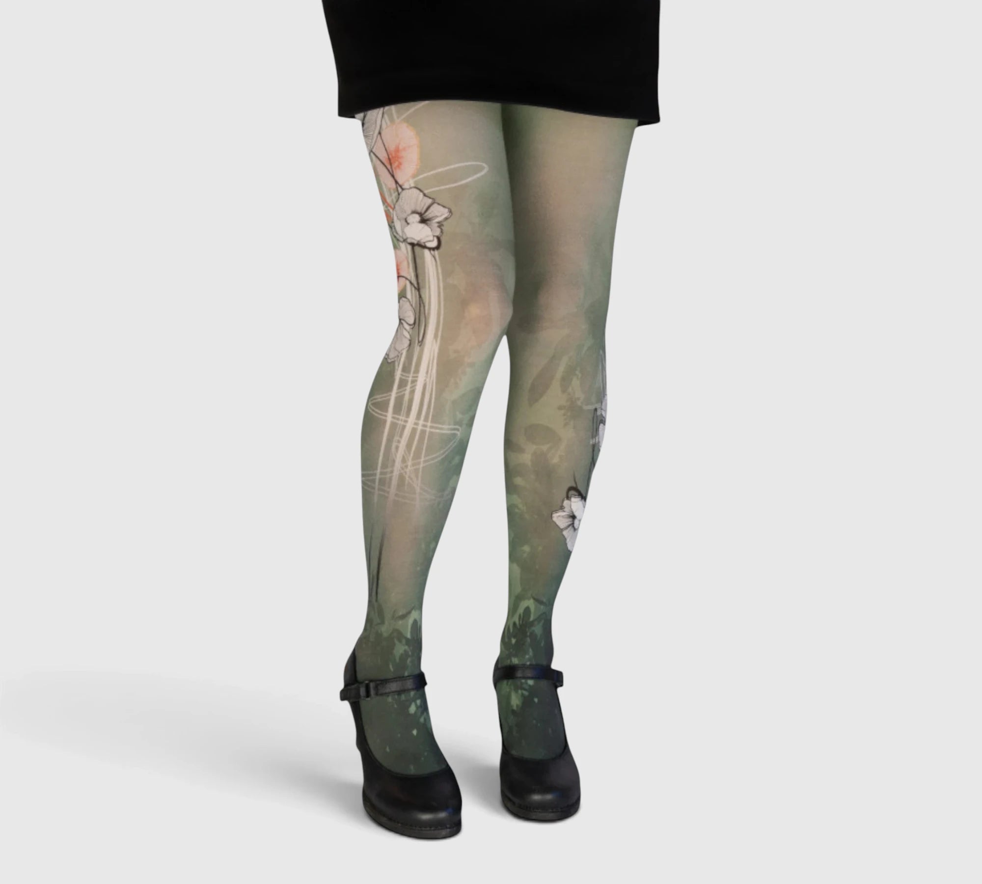 Collants orginaux femme fleuris