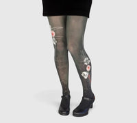 Collants originaux aux motifs fleuris
