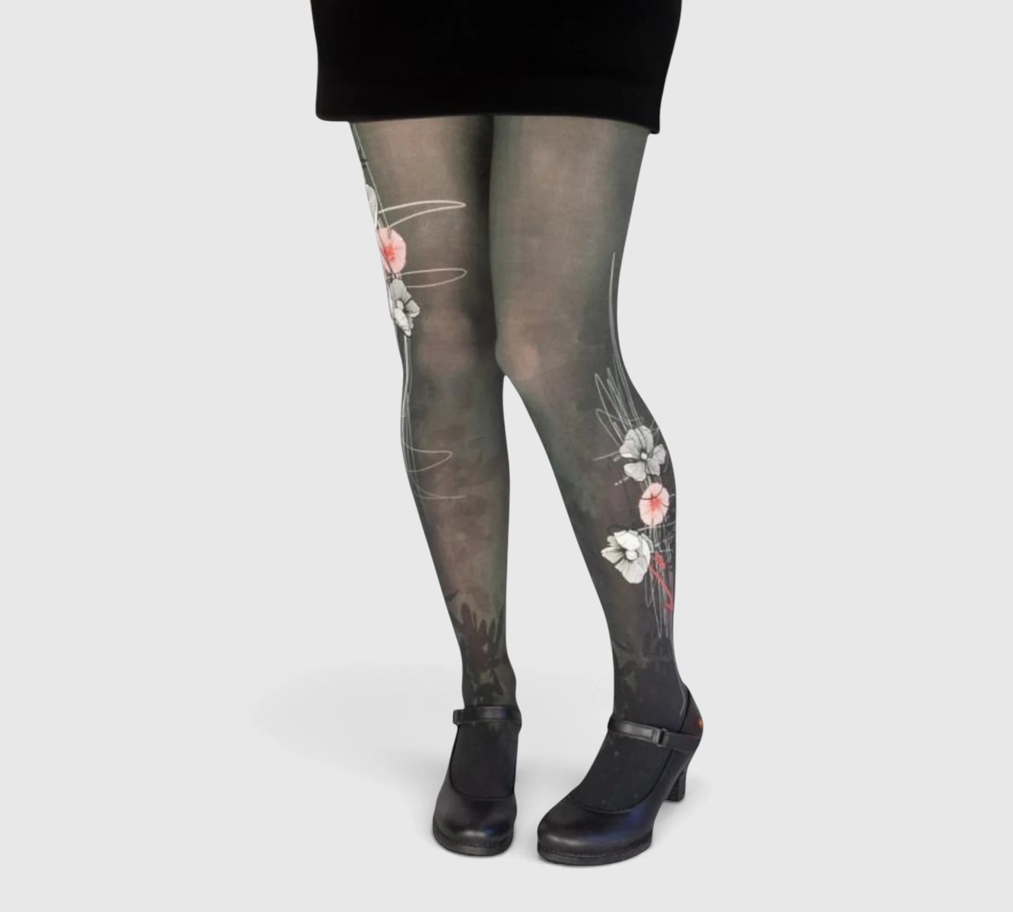 Collants originaux aux motifs fleuris