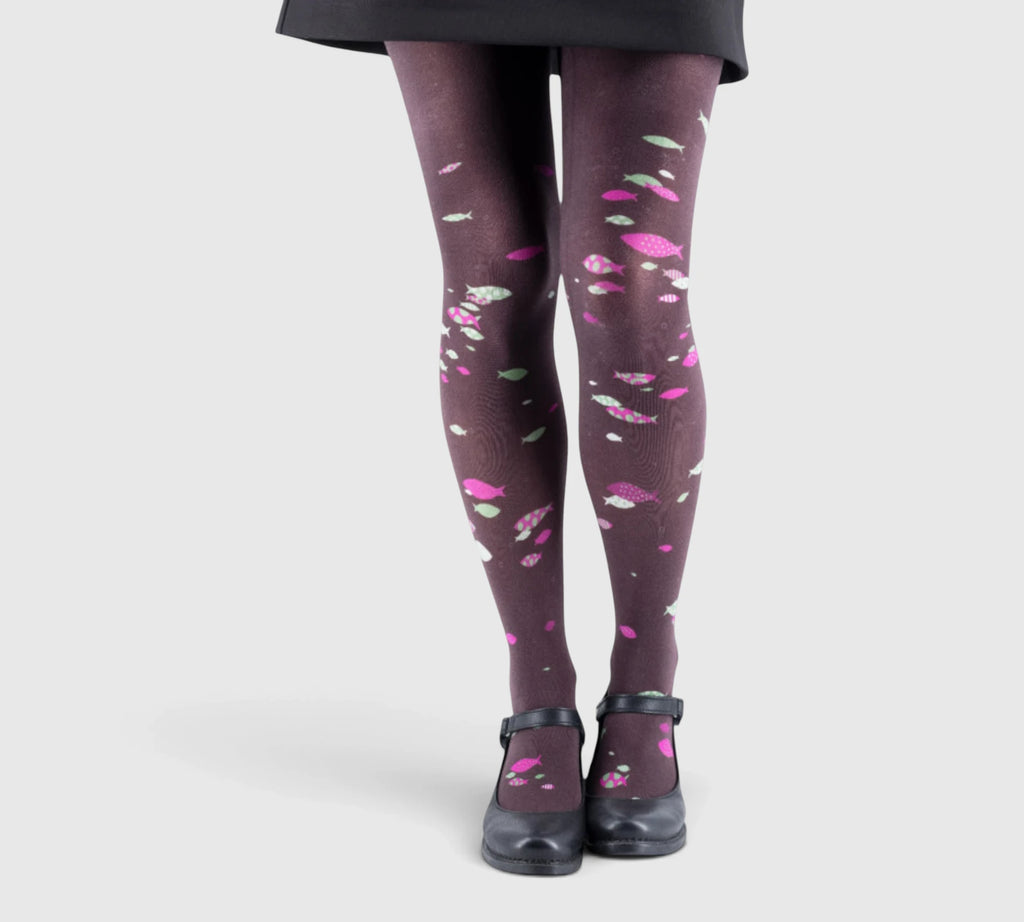 Collants Originaux avec Motif Sardines