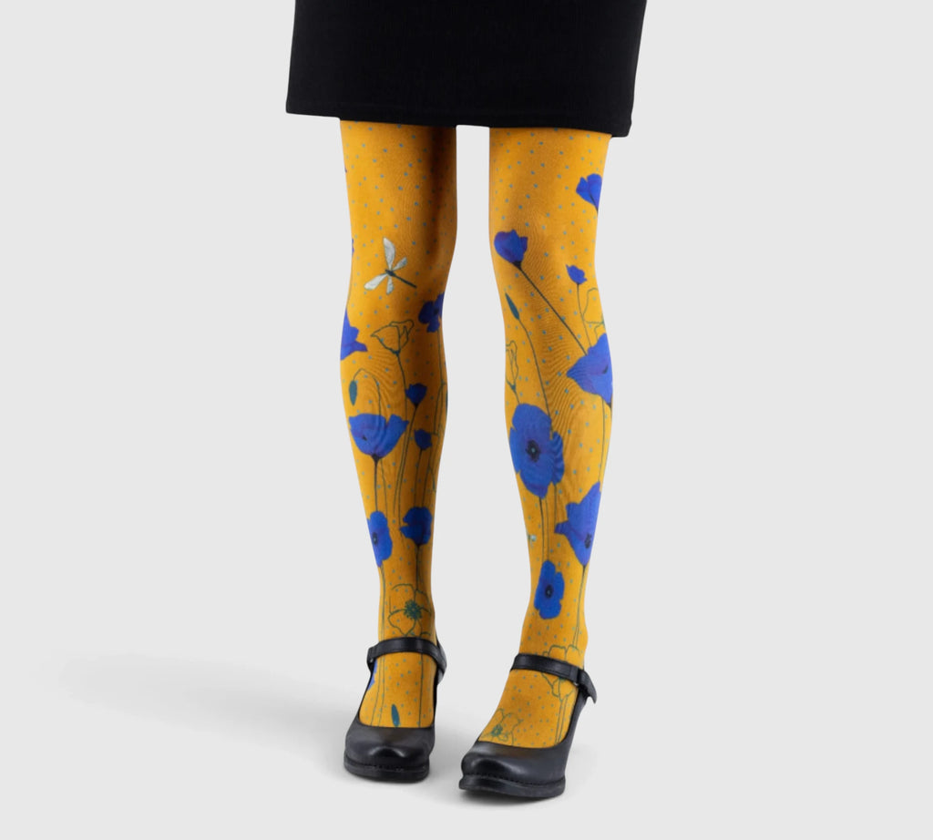 Collants originaux : design floral