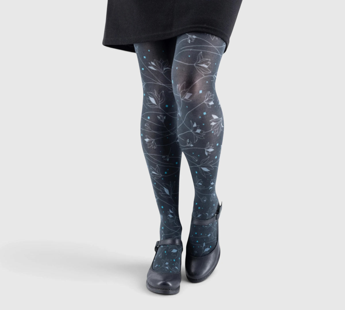 Collants résistants – design floral raffiné
