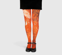 Collants rouges fantaisie boho