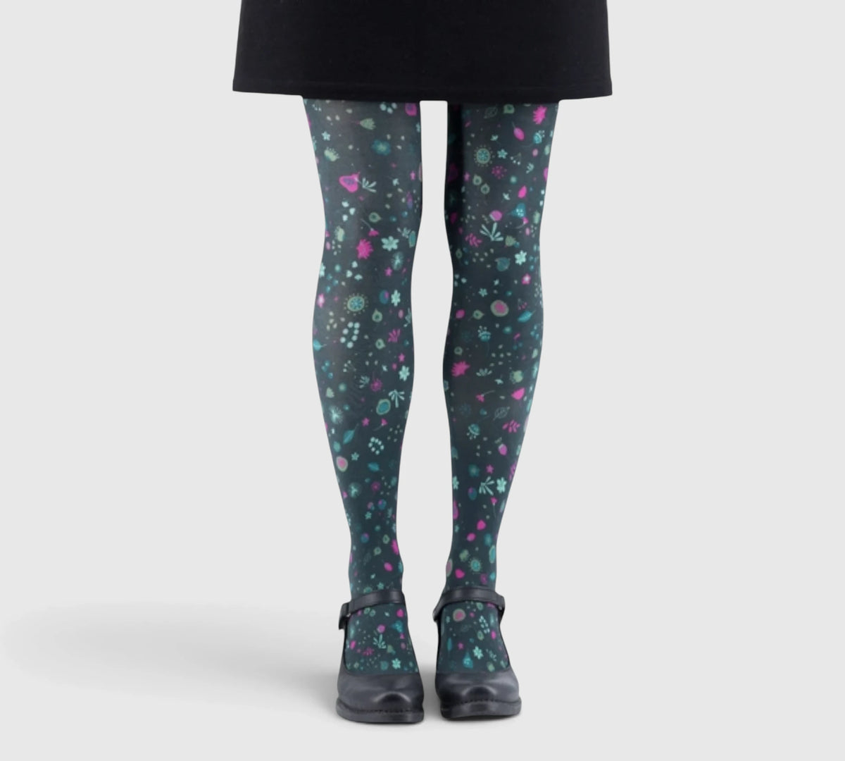 Collants fantaisie fleuris – élégance naturelle