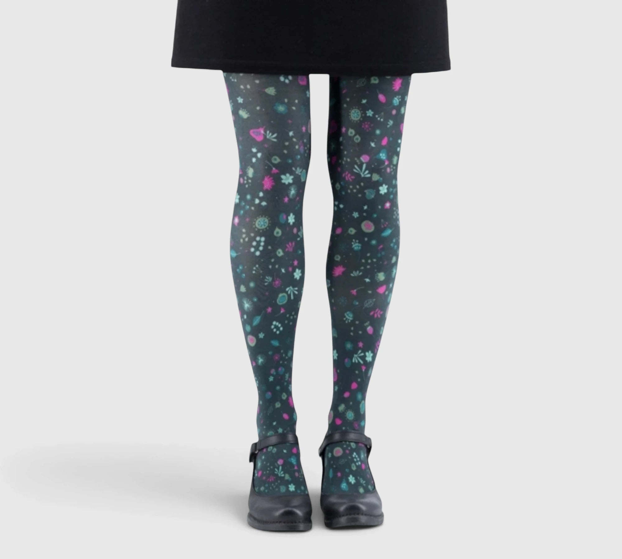 Collants fantaisie fleuris – élégance naturelle