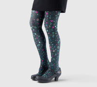 Collants fantaisie fleuris – élégance naturelle