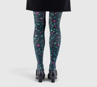 Collants fantaisie fleuris – élégance naturelle