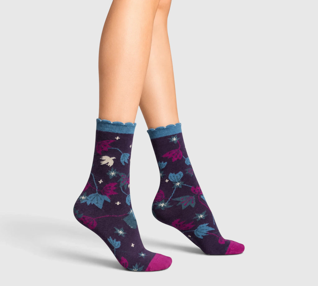 Chaussettes coton bio Crocus femme