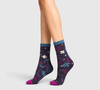 Chaussettes coton bio Crocus femme