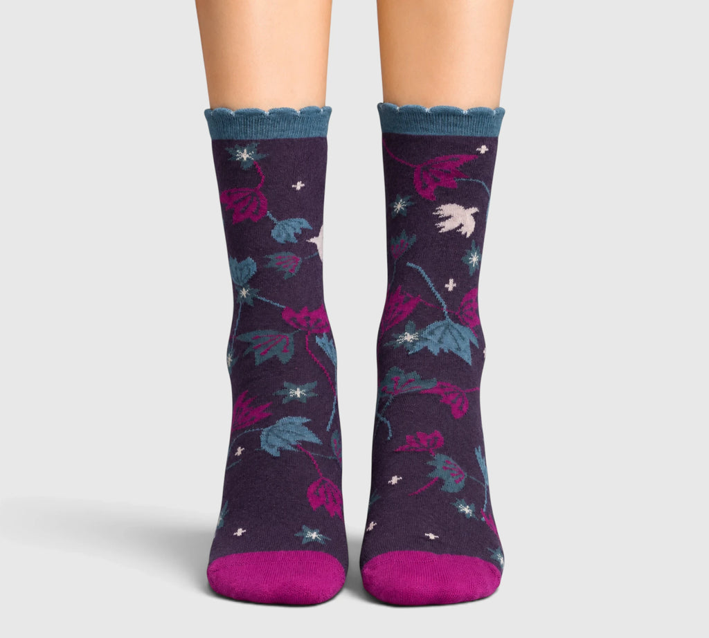 Chaussettes coton bio Crocus femme