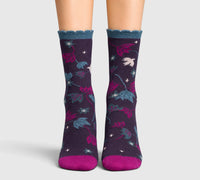 Chaussettes coton bio Crocus femme
