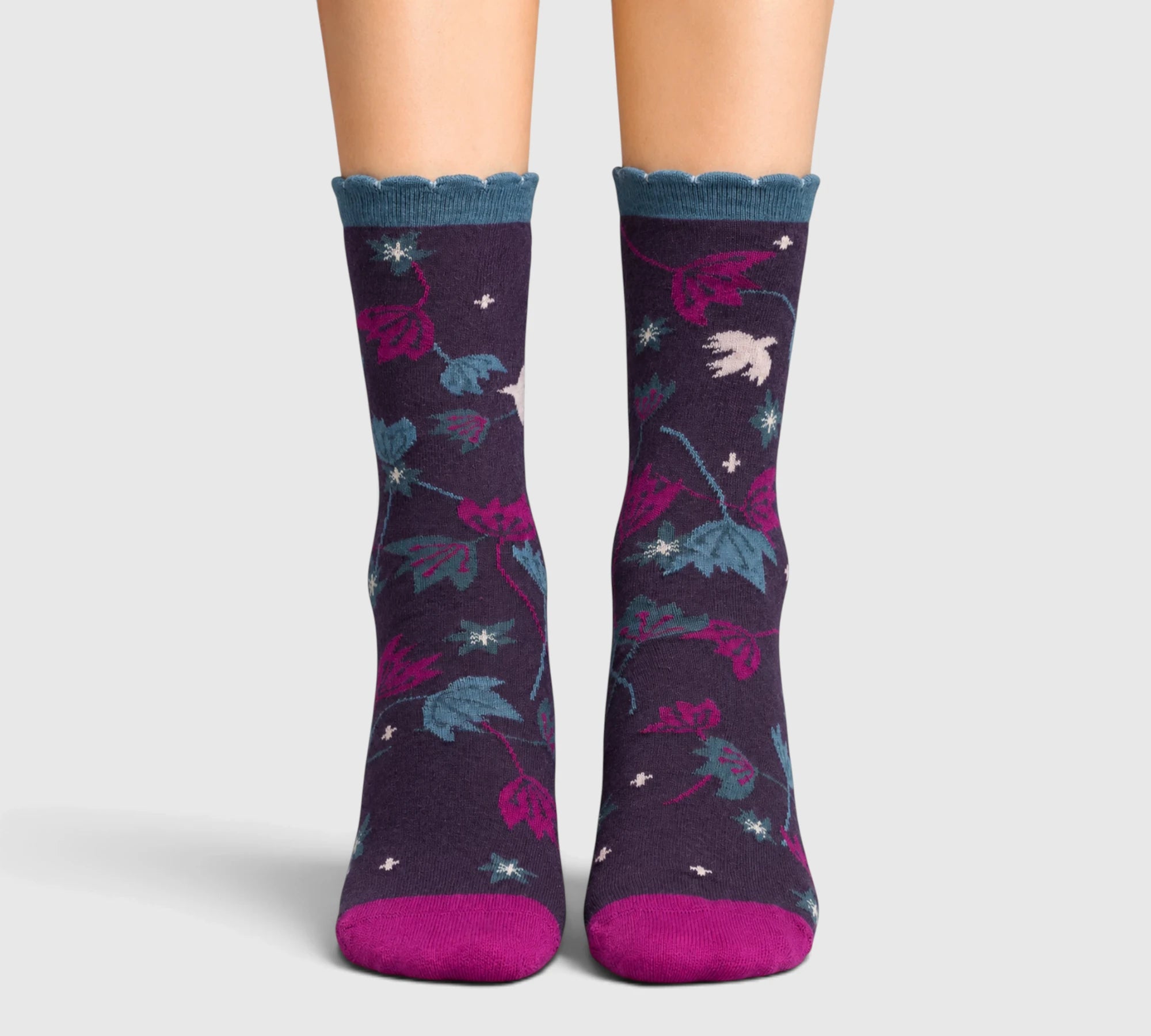 Chaussettes coton bio Crocus femme
