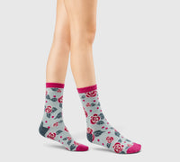 chaussettes coton bio fantaisie rosae